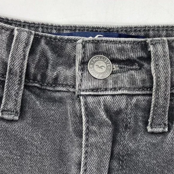 Hollister California Sz 0 Long Ultra High-Rise Mom Jean Vintage Stretch Black - Picture 5 of 12